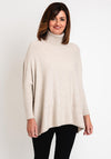 Serafina Collection Buttoned Side Knit Sweater, Cream