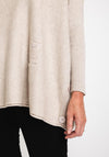 Serafina Collection Buttoned Side Knit Sweater, Cream