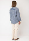 Serafina Checked Button-Down Shirt, Blue