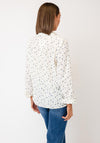Serafina All-Over Floral Print Shirt, Cream Multi