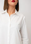 Serafina Collection Cotton Blend Shirt, White