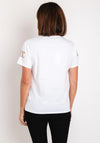 Serafina Collection Rhinestone Chain Detail T-Shirt, White