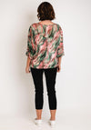 Serafina Collection Chiffon Print Blouse, Green