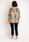 Serafina Collection Chiffon Print Blouse, Orange