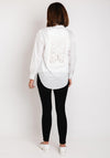 Serafina Collection Crochet Panel Shirt, White