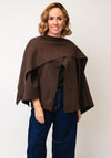 Serafina Collection One Size Wrap Scarf Jacket, Brown