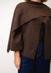 Serafina Collection One Size Wrap Scarf Jacket, Brown