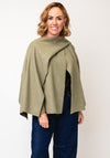 Serafina Collection One Size Wrap Scarf Jacket, Green
