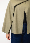 Serafina Collection One Size Wrap Scarf Jacket, Green