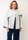 Serafina Collection One Size Wrap Scarf Jacket, Grey