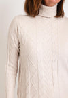 Serafina Collection Cable Knit Jumper, Apricot