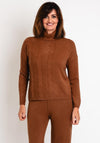 Serafina Collection Cable Knit Jumper, Coffee