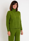 Serafina Collection Cable Knit Jumper, Green