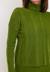 Serafina Collection Cable Knit Jumper, Green