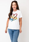 Serafina Love Graphic Print T-Shirt, White Multi