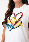 Serafina Love Graphic Print T-Shirt, White Multi
