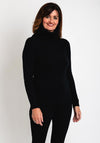 Serafina Collection Light Weight Roll Neck Sweater, Black