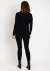 Serafina Collection Light Weight Roll Neck Sweater, Black