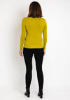 Serafina Collection Light Knit Sweater, Lime Green