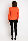 Serafina Collection Cable Knit Sweater, Orange