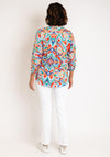 Serafina Collection Curve Abstract Print Blouse, Multi-Coloured
