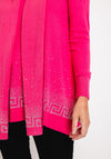 Serafina Collection Embellished Knit Sweater & Scarf Set, Pink