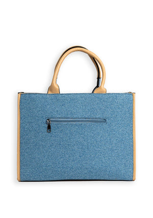 Zen Collection Twill Medium Tote Bag, Blue
