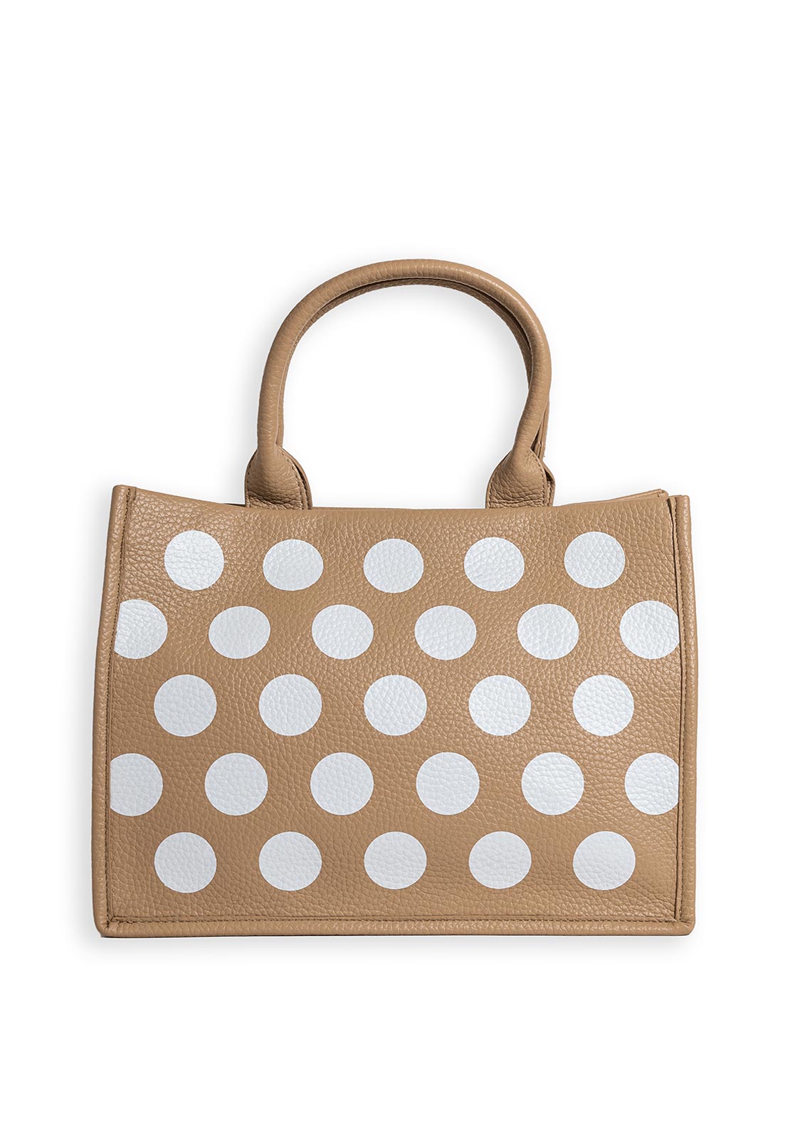 Zen Collection Polka Dot Medium Tote Bag, Beige
