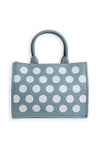 Zen Collection Polka Dot Medium Tote Bag, Sky Blue