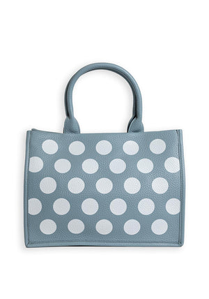 Zen Collection Polka Dot Medium Tote Bag, Sky Blue