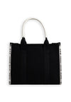 Zen Collection Embroidered Quote Tote Bag, Black