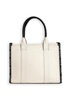 Zen Collection Embroidered Quote Tote Bag, White