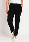 Serafina Collection High Rise Slim Leg Trousers, Black