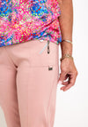 Natalia Collection Slim Leg Cropped Trousers, Pink