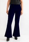 Malissa J High Waisted Flares, Navy