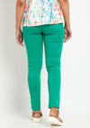 Serafina Collection Slim Leg Comfort Trouser, Green