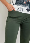Serafina Collection Slim Leg Comfort Trouser, Khaki