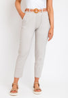 The Serafina Collection One Size Slim Crop Trouser, Beige