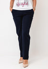 Serafina Collection Slim Leg Trousers, Navy