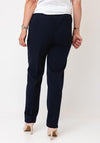 Serafina Collection Slim Leg Trousers, Navy