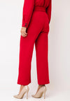Serafina Collection Wide Leg Trousers, Red