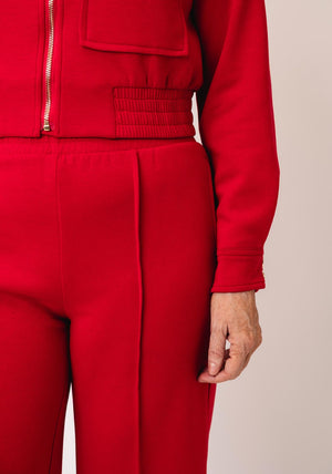Serafina Collection Wide Leg Trousers, Red