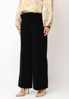 Serafina Collection Tailored Wide Leg Trousers, Black