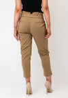 Serafina Collection Slim Leg Belted Trousers, Tan