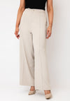 Serafina Collection Wide Leg Trousers, Beige