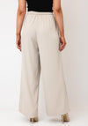 Serafina Collection Wide Leg Trousers, Beige