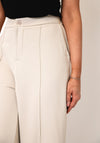 Serafina Collection Wide Leg Trousers, Beige