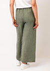 Serafina Collection One Size Linen Trousers, Khaki