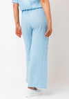 Serafina Collection One Size Linen Trousers, Light Blue