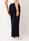 Serafina Collection One Size Linen Trousers, Navy